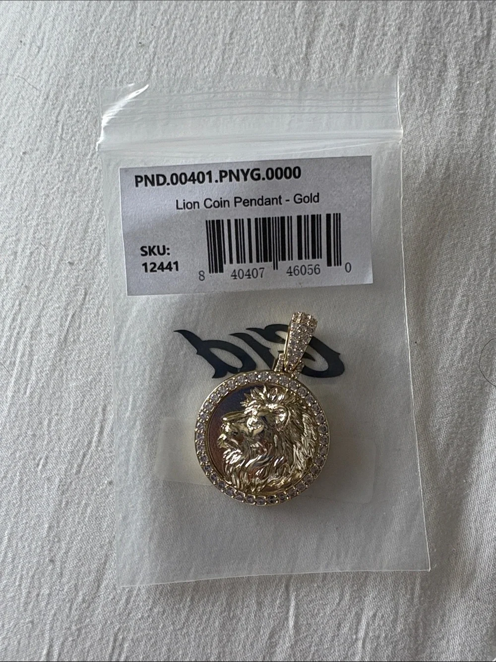 Gold Lion Coin Pendant Necklace - Men Accessories Jewelry